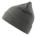 Dark Grey - Back - Atlantis Unisex Adult Pier Polartech Lined Beanie