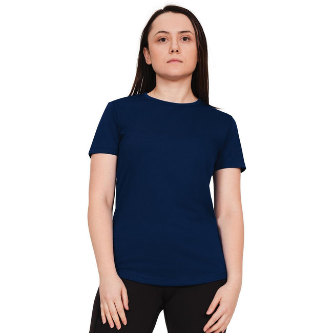 Navy - Front - Casual Classics Womens-Ladies Original Tech T-Shirt