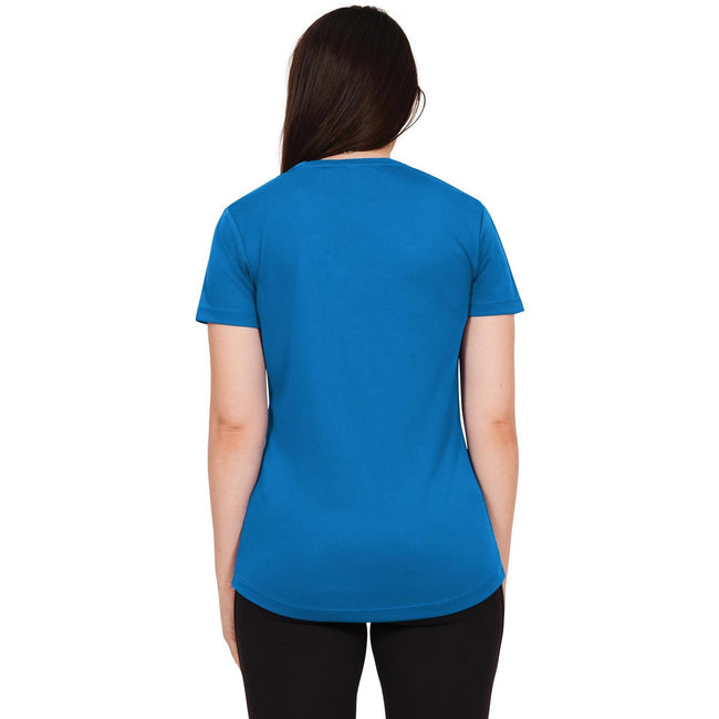 Sapphire Blue - Back - Casual Classics Womens-Ladies Original Tech T-Shirt