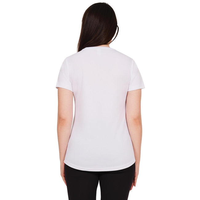 White - Back - Casual Classics Womens-Ladies Original Tech T-Shirt