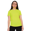 Cyber Yellow - Front - Casual Classics Womens-Ladies Original Tech T-Shirt