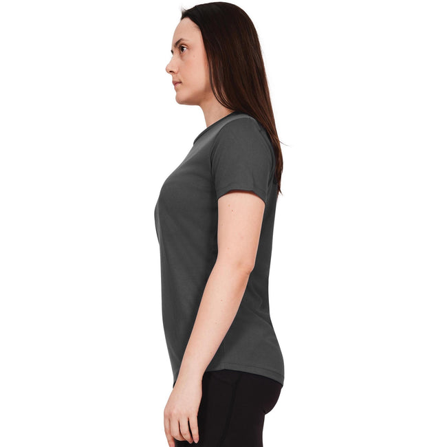 Charcoal - Side - Casual Classics Womens-Ladies Original Tech T-Shirt