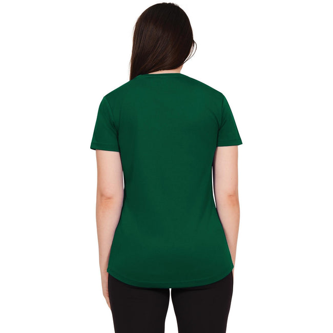 Forest Green - Back - Casual Classics Womens-Ladies Original Tech T-Shirt