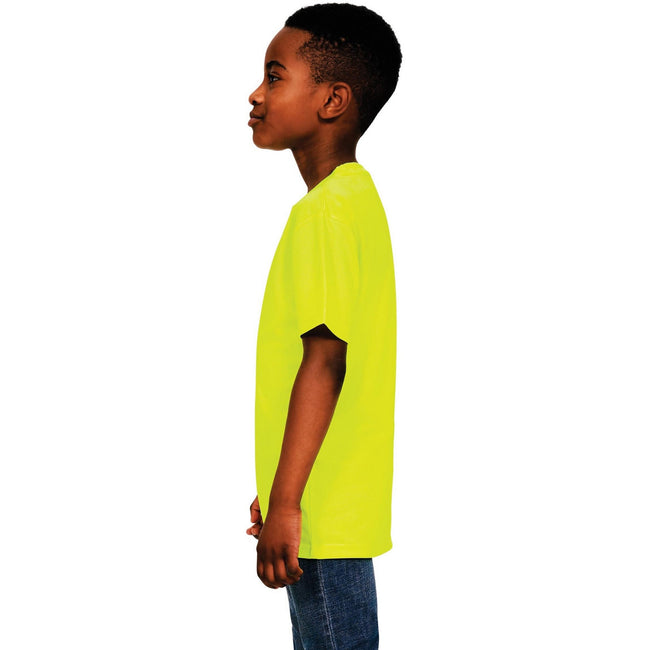 Yellow - Side - Casual Classics Childrens-Kids Original Tech T-Shirt