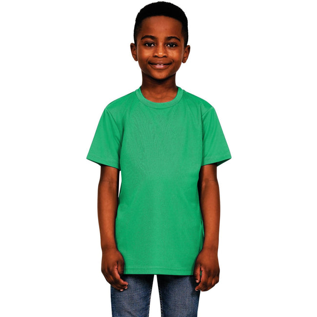 Kelly Green - Front - Casual Classics Childrens-Kids Original Tech T-Shirt
