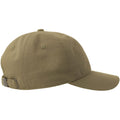 Olive - Side - Atlantis Unisex Adult Dad Sustainable 6 Panel Baseball Cap