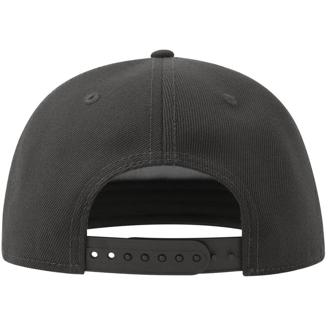 Dark Grey - Back - Atlantis Unisex Adult 5 Panel Snapback Baseball Cap