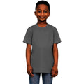 Charcoal - Front - Casual Classics Childrens-Kids Original Tech T-Shirt