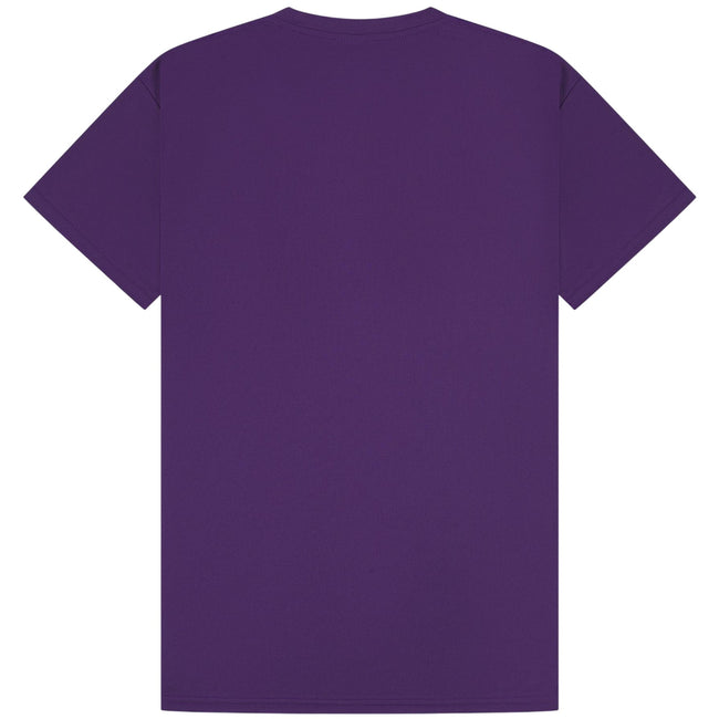 Purple - Back - Casual Classics Unisex Adult Original Tech T-Shirt