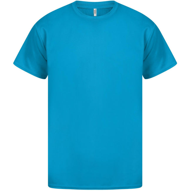 Sapphire Blue - Front - Casual Classics Unisex Adult Original Tech T-Shirt