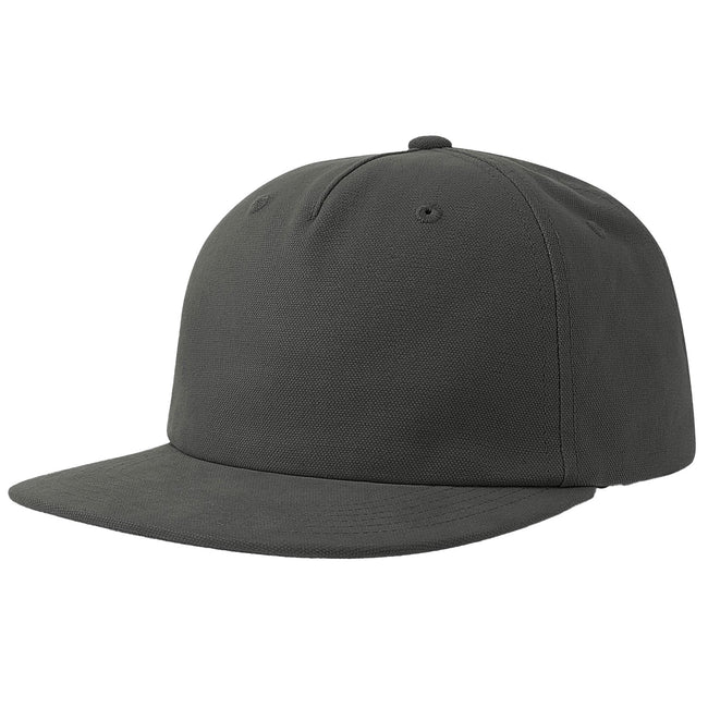 Dark Grey - Lifestyle - Atlantis Unisex Adult Cruz 5 Panel Sustainable Snapback Cap
