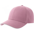 Pink-White - Front - Atlantis Unisex Adult Liberty Sandwich 6 Panel Sustainable Cap