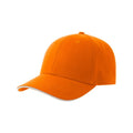 Orange-White - Front - Atlantis Unisex Adult Liberty Sandwich 6 Panel Sustainable Cap