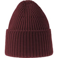 Burgundy Melange - Back - Atlantis Unisex Adult Oak Chunky Knit Beanie