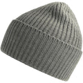 Light Grey Melange - Front - Atlantis Unisex Adult Oak Chunky Knit Beanie