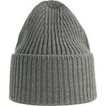 Light Grey Melange - Back - Atlantis Unisex Adult Oak Chunky Knit Beanie