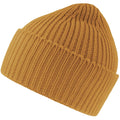 Mustard - Front - Atlantis Unisex Adult Oak Chunky Knit Beanie