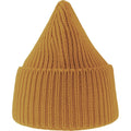 Mustard - Side - Atlantis Unisex Adult Oak Chunky Knit Beanie