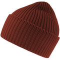 Rust - Front - Atlantis Unisex Adult Oak Chunky Knit Beanie