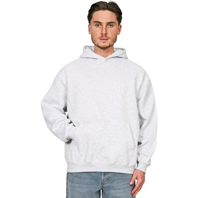 Ash Grey - Side - Casual Classics Unisex Adult Premium Combed Cotton Oversized Hoodie
