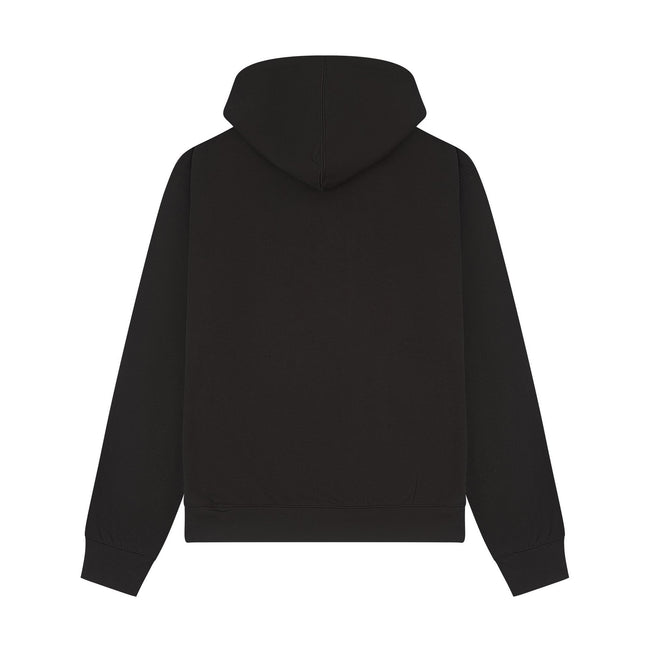 Black - Back - Casual Classics Unisex Adult Premium Combed Cotton Oversized Hoodie