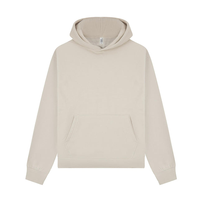 Stone - Front - Casual Classics Unisex Adult Premium Combed Cotton Oversized Hoodie
