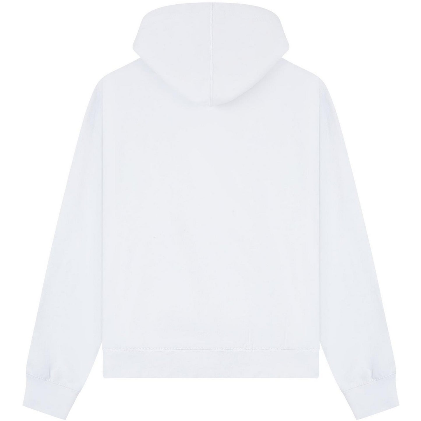 White - Back - Casual Classics Unisex Adult Premium Combed Cotton Boxy Oversized Hoodie