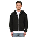 Black - Lifestyle - Casual Classics Unisex Adult Premium Combed Cotton Boxy Oversized Full Zip Hoodie