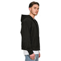 Black - Side - Casual Classics Unisex Adult Premium Combed Cotton Boxy Oversized Full Zip Hoodie