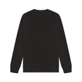 Black - Back - Casual Classics Unisex Adult Premium Combed Cotton Extended Neckline Oversized Sweatshirt