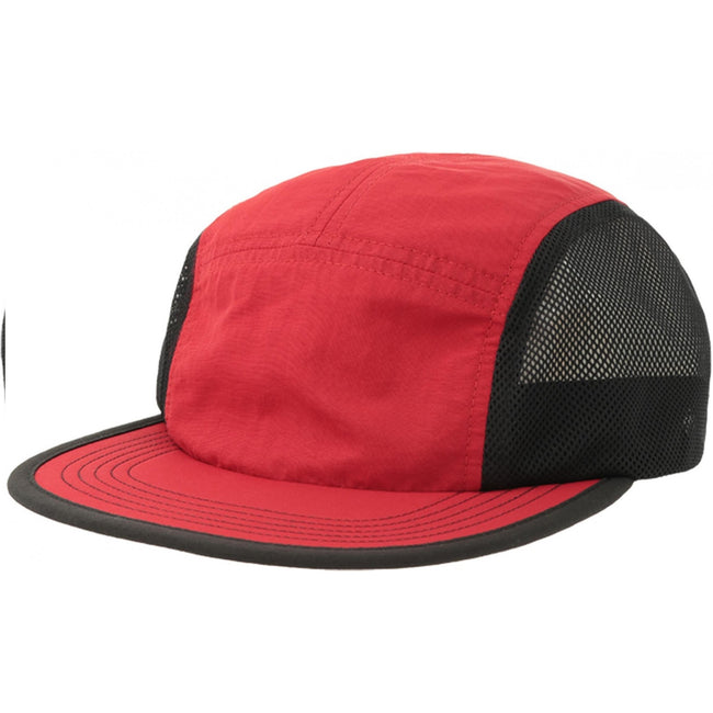 Red - Back - Atlantis Unisex Adult Erie Retro Technical Recycled Cap