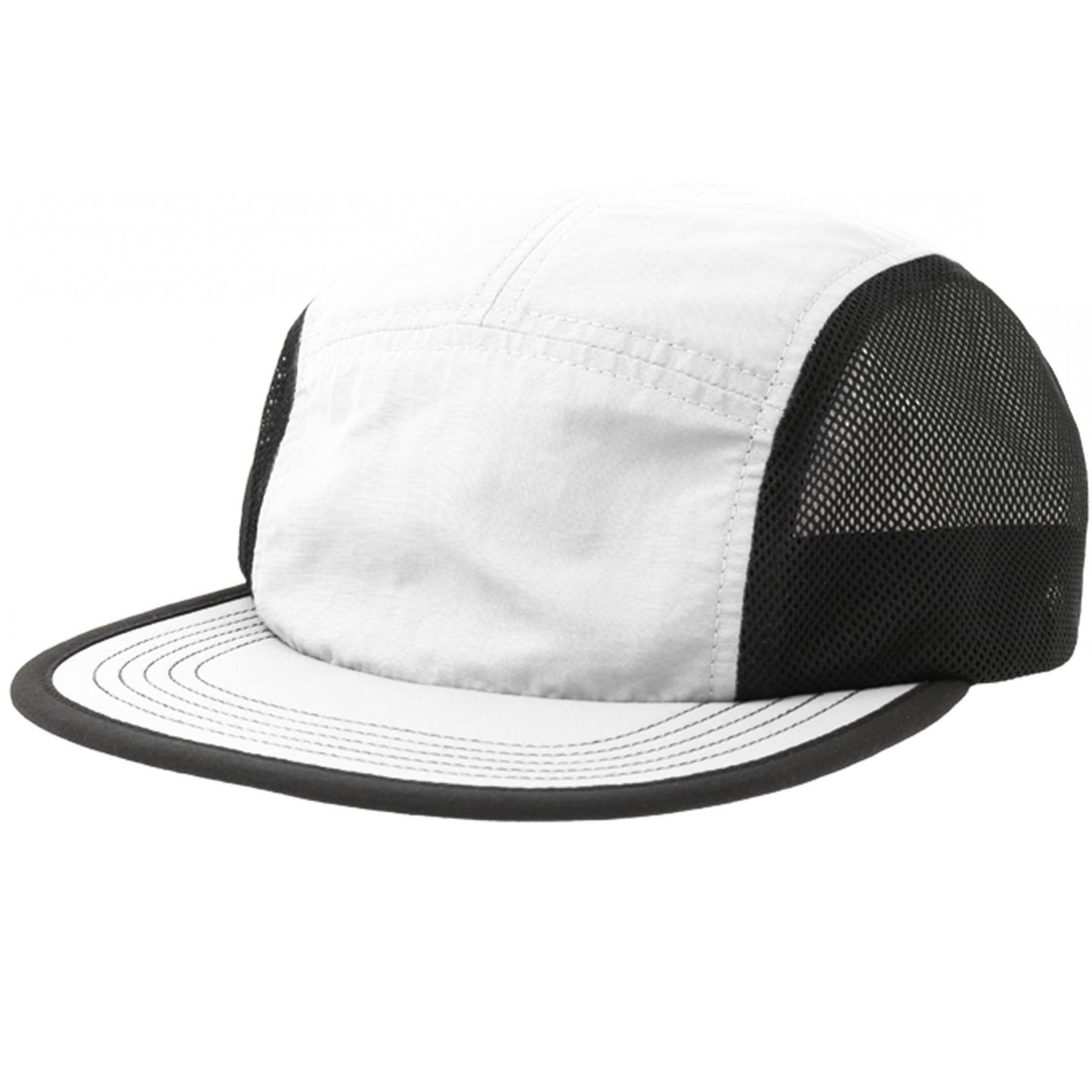 White - Back - Atlantis Unisex Adult Erie Retro Technical Recycled Cap