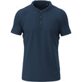 Navy - Front - Stedman Mens Stretch Polo Shirt