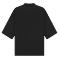 Black - Back - Casual Classics Unisex Adult Combed Ringspun Cotton Extended Neckline Oversized Short-Sleeved T-Shirt