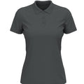 Slate Grey - Front - Stedman Womens-Ladies Lux Cotton Polo Shirt