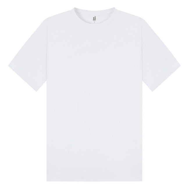 White - Front - Casual Classics Unisex Adult Combed Ringspun Cotton Oversized T-Shirt