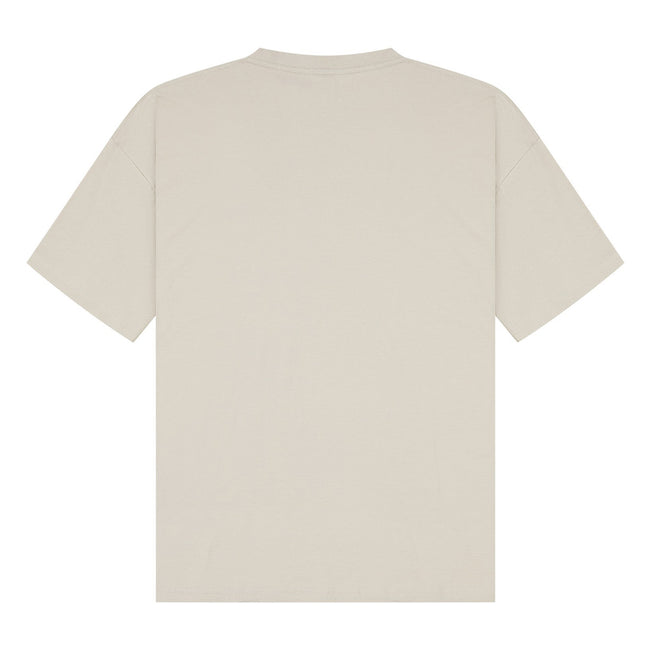 Stone - Back - Casual Classics Unisex Adult Combed Ringspun Cotton Oversized T-Shirt