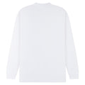 White - Back - Casual Classics Unisex Adult Extended Neckline Tall Oversized Long-Sleeved T-Shirt