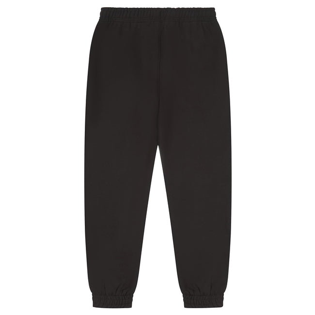 Black - Back - Casual Classics Unisex Adult Premium Combed Cotton Jogging Bottoms