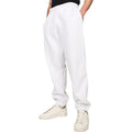 White - Side - Casual Classics Unisex Adult Premium Combed Cotton Oversized Jogging Bottoms