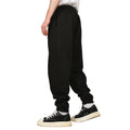 Black - Back - Casual Classics Unisex Adult Premium Combed Cotton Oversized Jogging Bottoms