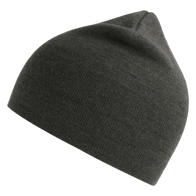 Dark Grey Melange - Front - Atlantis Unisex Adult Holly Baseball Cap