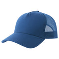 Royal Blue - Front - Atlantis Rapper 5 Panel Cotton Sustainable Trucker Cap