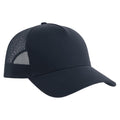 Navy - Back - Atlantis Rapper 5 Panel Cotton Sustainable Trucker Cap