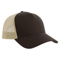 Brown-Stone - Back - Atlantis Rapper 5 Panel Cotton Sustainable Trucker Cap
