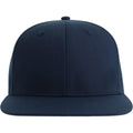 Navy - Front - Atlantis Unisex Adult James 6 Panel Recycled Polyester Snapback Cap
