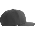 Dark Grey - Side - Atlantis Unisex Adult James 6 Panel Recycled Polyester Snapback Cap