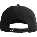 Black - Back - Atlantis Unisex Adult James 6 Panel Recycled Polyester Snapback Cap