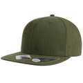 Olive - Lifestyle - Atlantis Unisex Adult James 6 Panel Recycled Polyester Snapback Cap