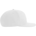 White - Side - Atlantis Unisex Adult James 6 Panel Recycled Polyester Snapback Cap